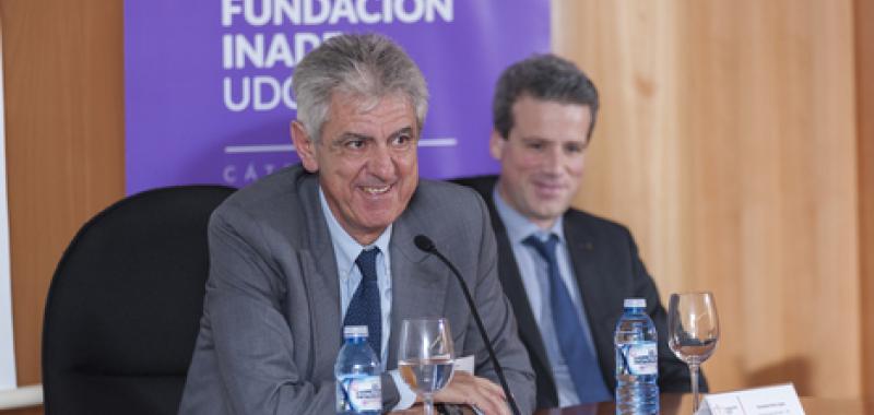 José Luis de Heras, durante el coloquio de Foro Inade